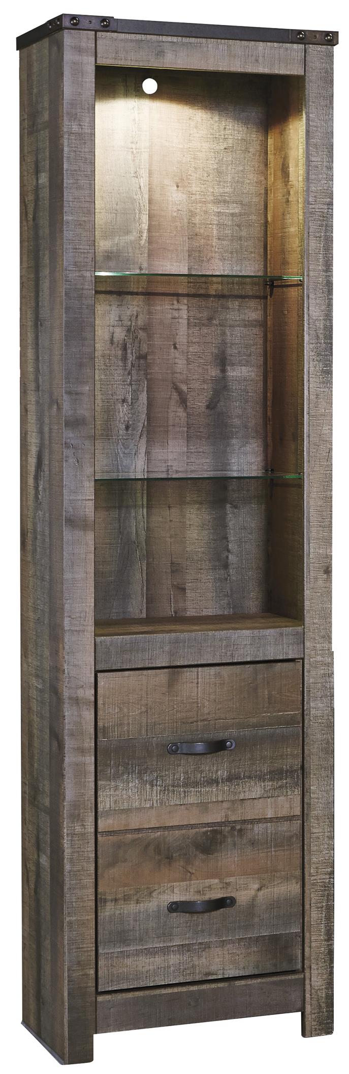 Signature Design by Ashley Trinell W44624 Tall Pier with Door, Glass